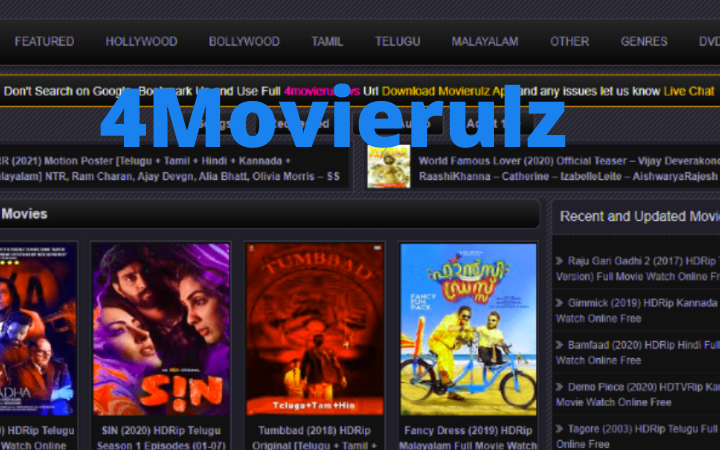 4Movierulz | Download All Latest Hollywood, Bollywood, Telugu And Malayalam Movies | Proxy Unblock (2023 Updated)